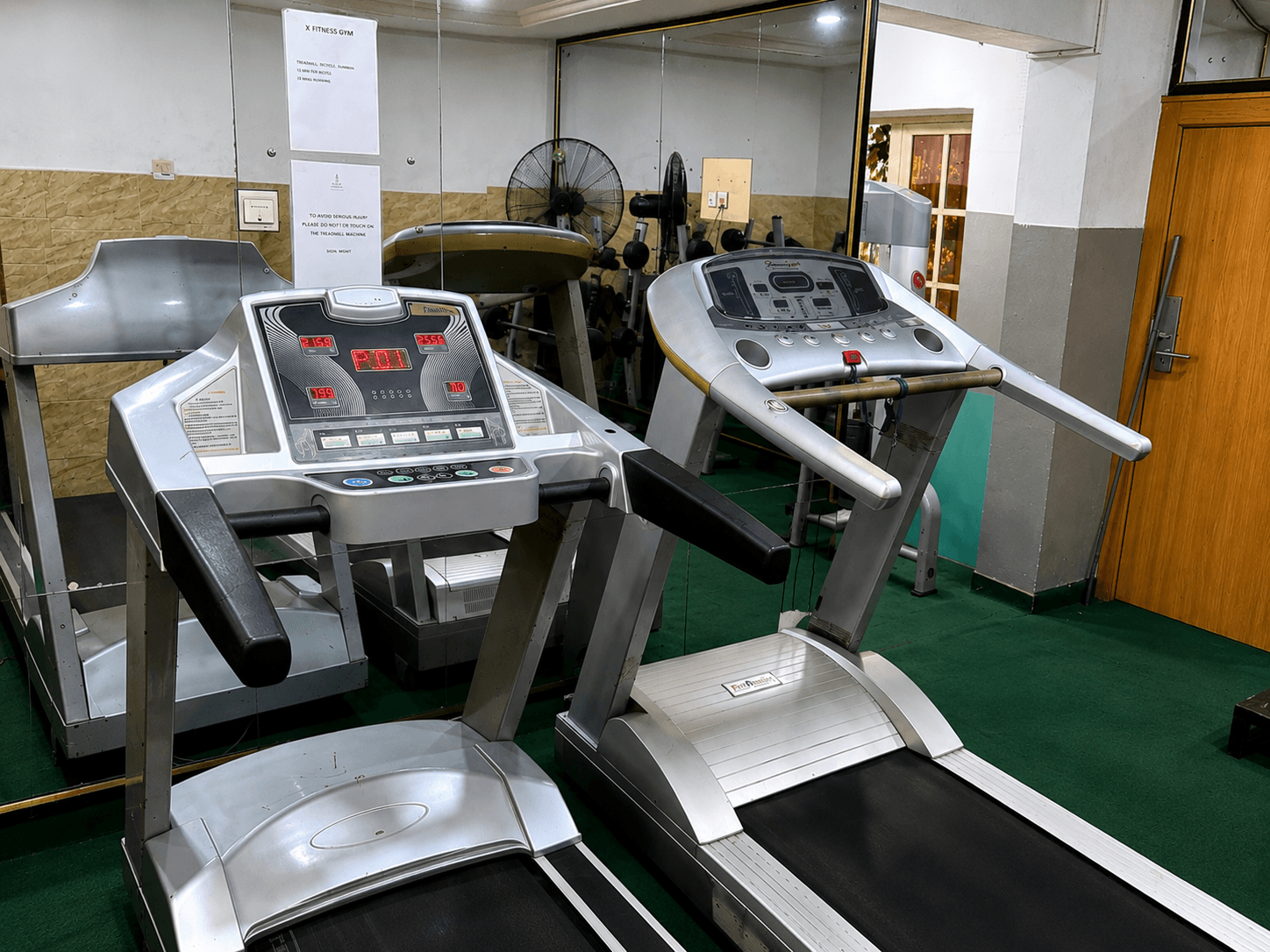 Cardio equipment at X-Fitness Gym